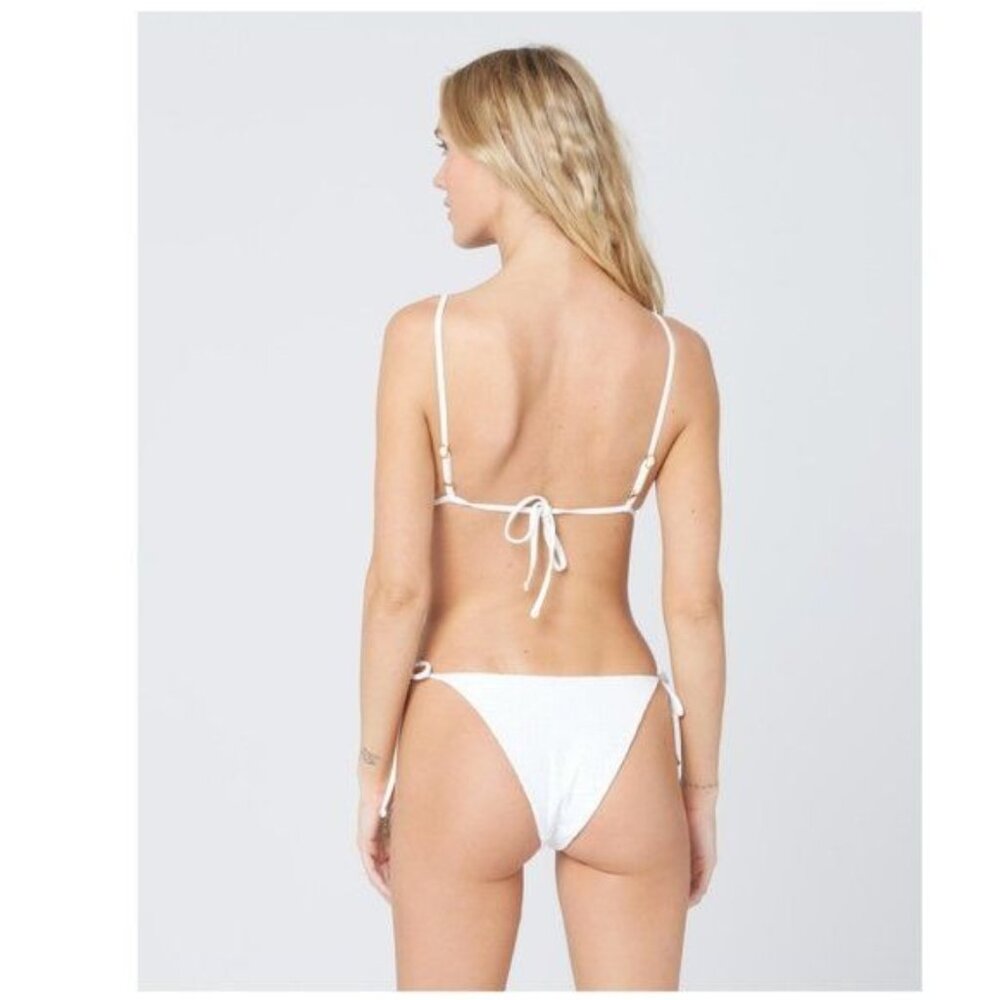 l*space White Triangle String Bikini Set - Picture 3 of 6